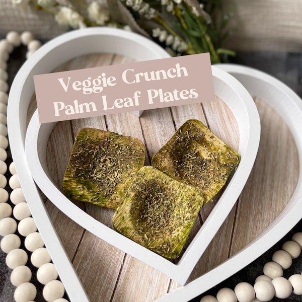 Veggie Crunch Plates ~ Herb Dipped Small Pet Chews and Tasty Enrichment, Boredom Buster, Rabbit, Chinchilla, Hamster & Guinea Pig Treats