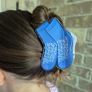 Grippy Socks Hair Clip: OT Claw Clip, PT Claw Clip, Nursing Hair Clip, Mental Health Hair Clip image 1