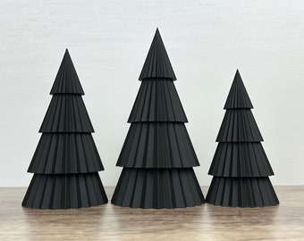 Nesting Christmas Tree Decor: Modern Tabletop Centerpiece