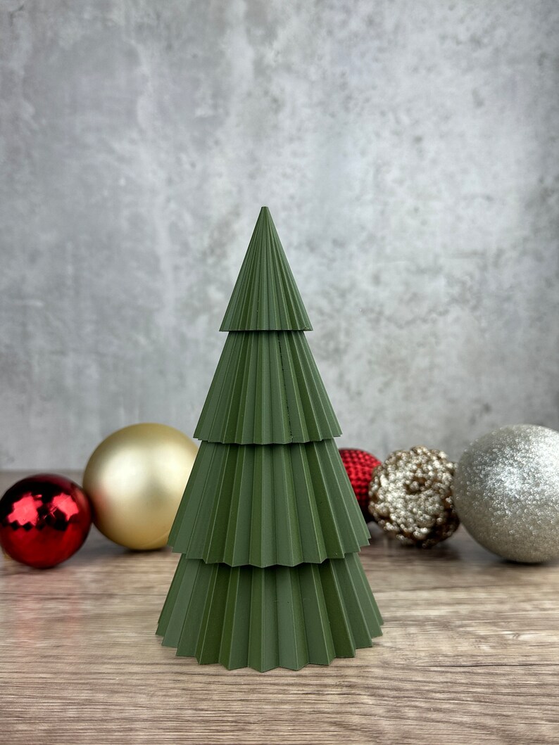 Small Christmas Tree Decoration, 3d Printed Home Decor, Small Evergreen