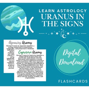 Urano en los signos - Fichas de astrología para imprimir