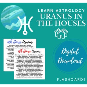 Urano en las Casas - Fichas de Astrología Imprimibles