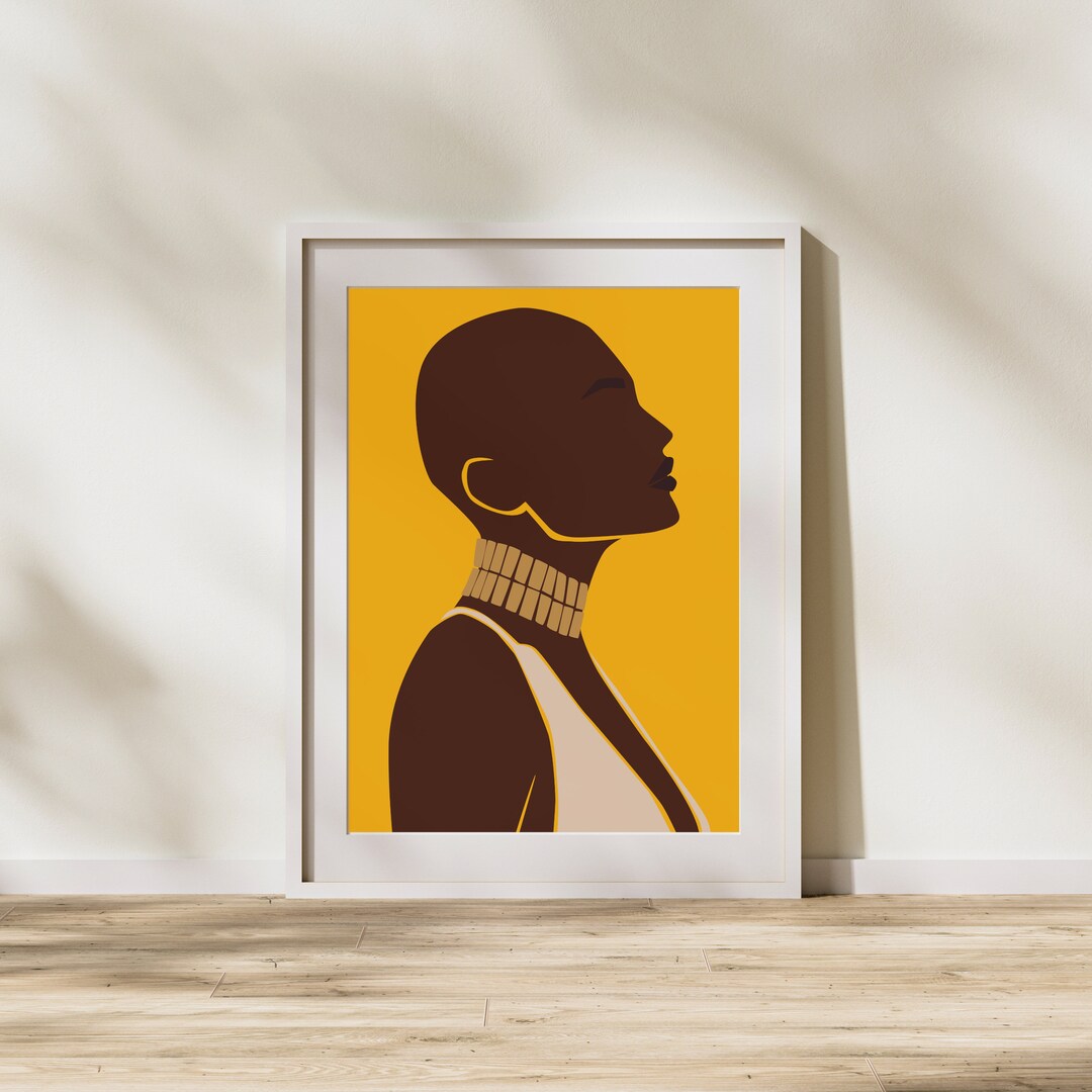Queen Sht African American Wall Art African Woman Art Instant Queen Sht African American Wall Art African Woman Art Instant