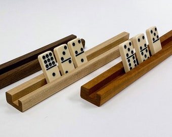 Wooden Domino Holders: Handmade Game Night Accessory