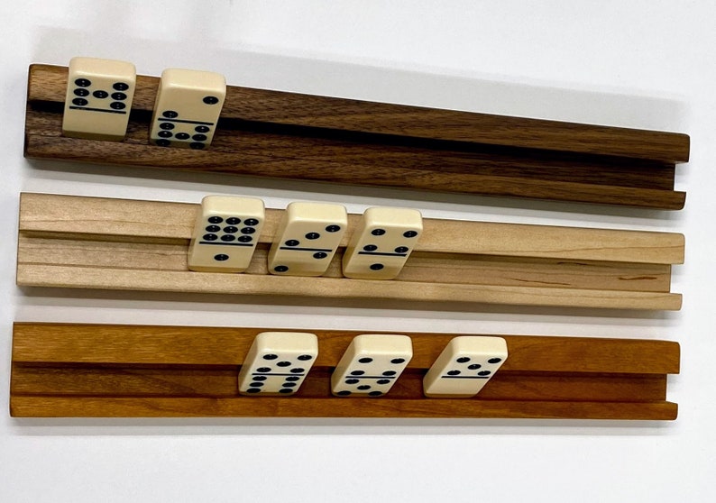 Wooden Domino Holders: Handmade Game Night Accessory - Etsy