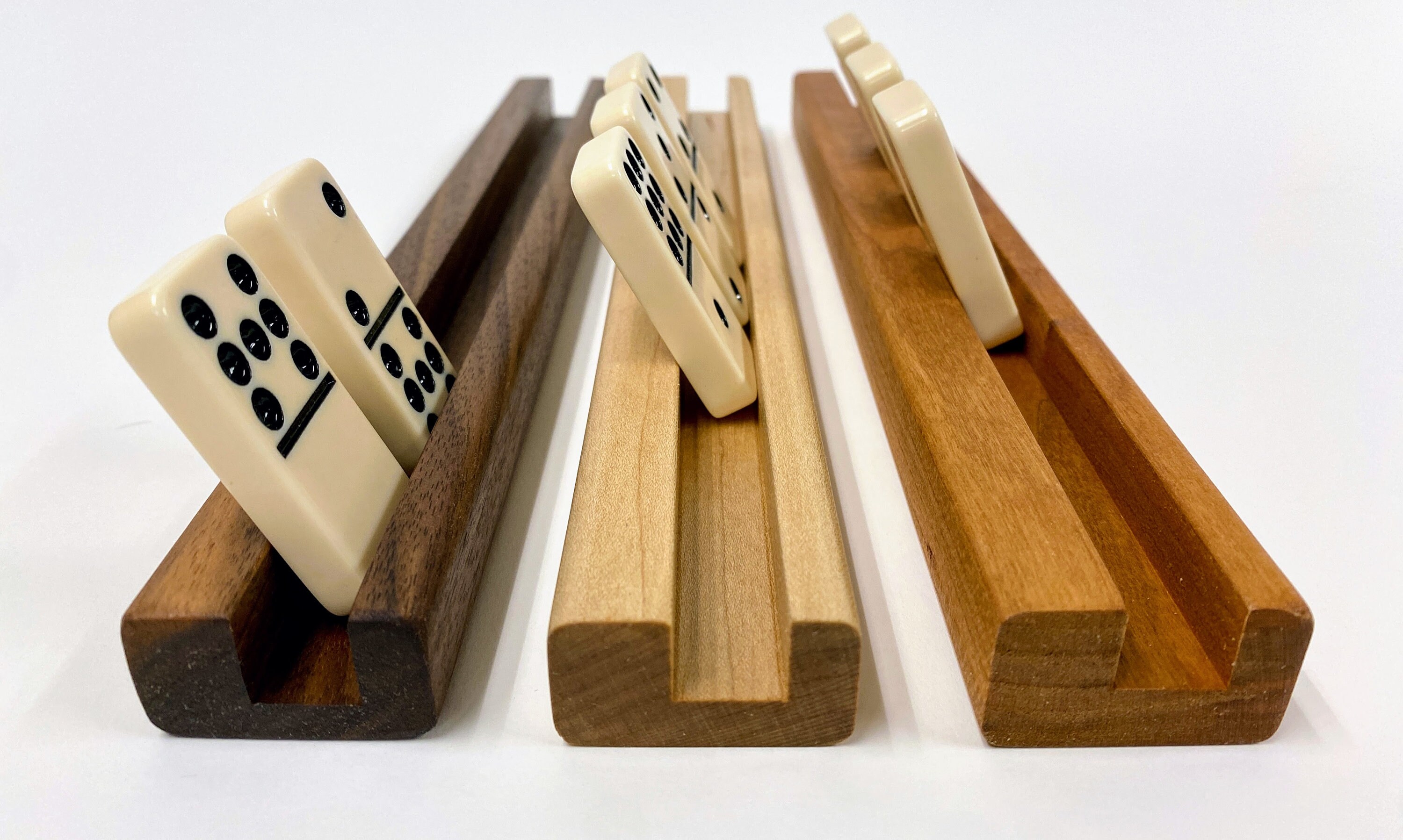 Wooden Domino Holders: Handmade Game Night Accessory - Etsy