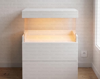 Narrow Wooden Bedside Table Handcraft Sofa Side Table Narrow Bedside Lamp Table Narrow Console Table