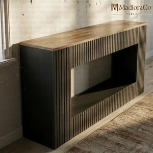 Slim Modern Narrow Console Table, Narrow Entryway Table, Slim Console Table, Wood Sofa Side Table, Sofa Corner Table