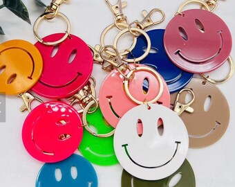Smiley Face Keychain Acrylic - Etsy