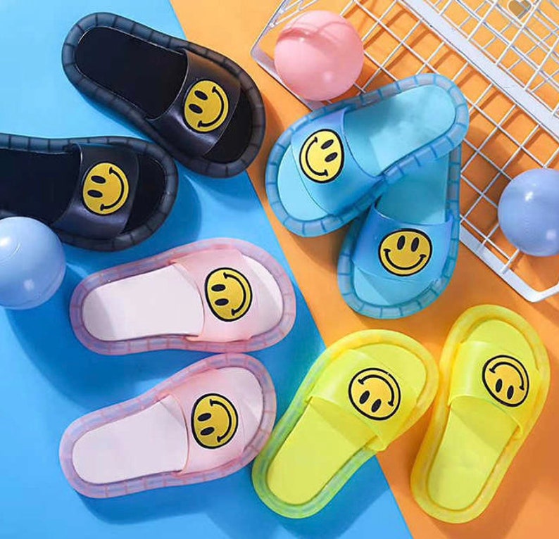 Kids LED Light up Smiley Face Slides Etsy