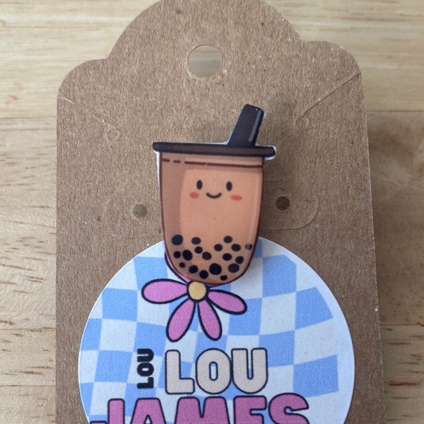 Boba Tea Pin