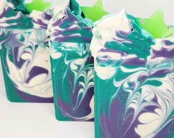 90s Nostalgia Soap: Blackberry Bliss Scent, Taco Bell & Dixie Cup Colors