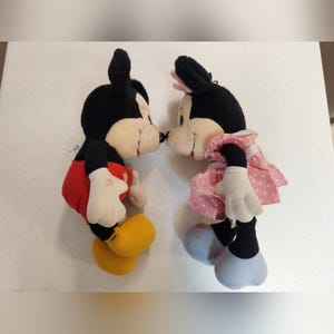 Mickey & Minnie Mouse Plush Vintage 1980s Hasbro Softies Stuffed Toy Set image 8