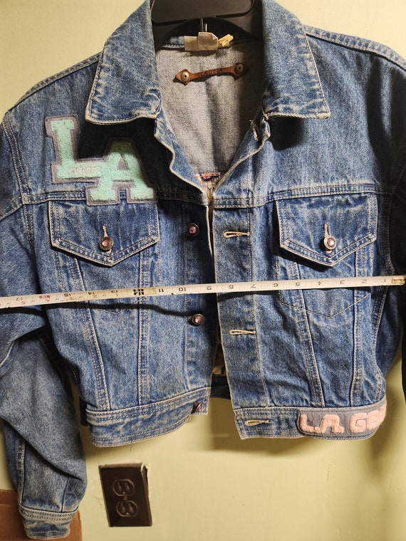 Vintage 80's La Gear Denim Cropped Jacket - image 4