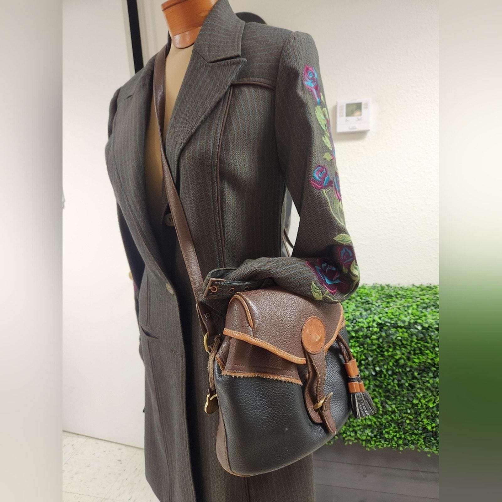 Dooney‎ & Bourke Vintage Black Leather Tassel Mini Backpack Made in USA Brass My Vintage Dooney & Bourke Collection: all are circa 1990s  main image 2