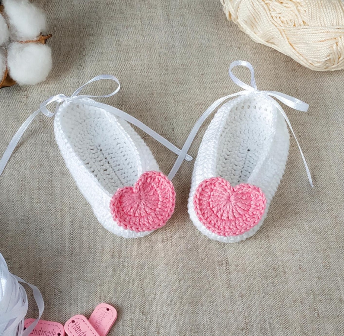 Baby Ballet Shoes Free Crochet Pattern 3 Sizes Baby Booty Etsy Australia