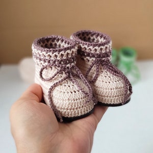 Crochet Pattern Baby Booties, Shoes 3 sizes (0- 12 months) Included Instant PDF download, Newborn Boots Pattern, DIY Booties, Baby Shower