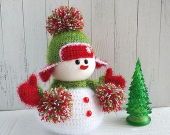 Crochet Snowman Pattern (in FRENCH), Amigurumi Crochet Snowman Pattern, Holiday Crochet Snowman Pattern, Christmas Crochet Snowman Pattern