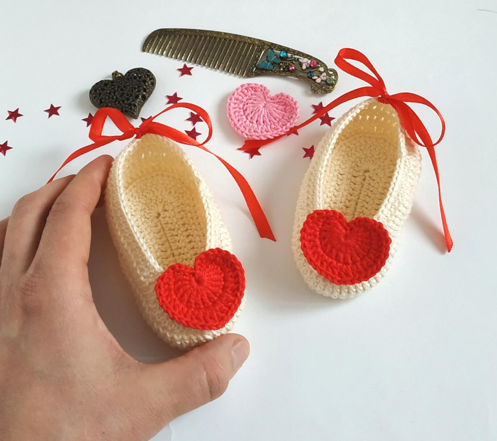 Baby Ballet Shoes Free Crochet Pattern 3 Sizes Baby Booty Etsy Australia