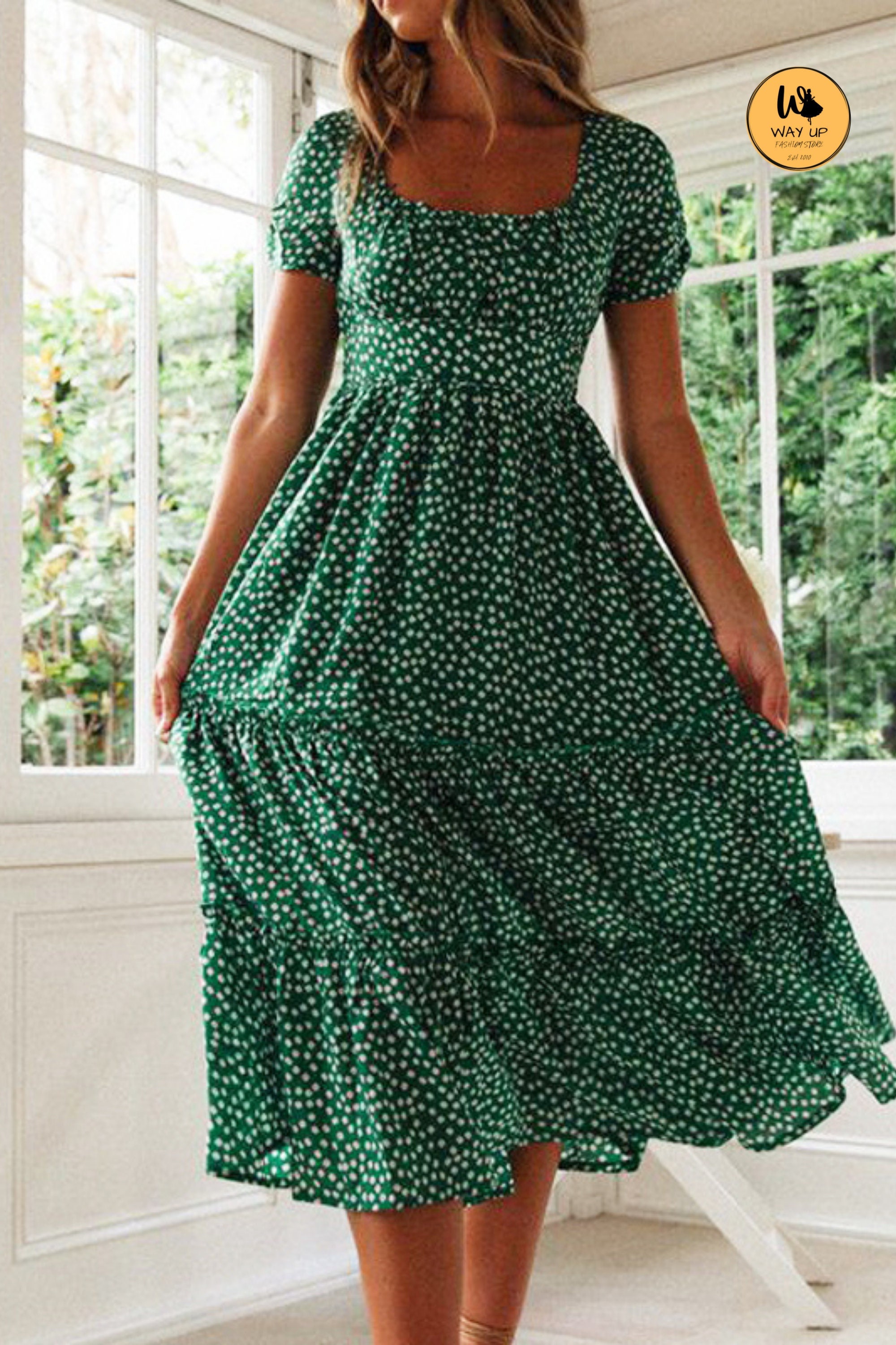 Women's Sweet Floral Print Dressvintage Inspired Dress Etsy Australia