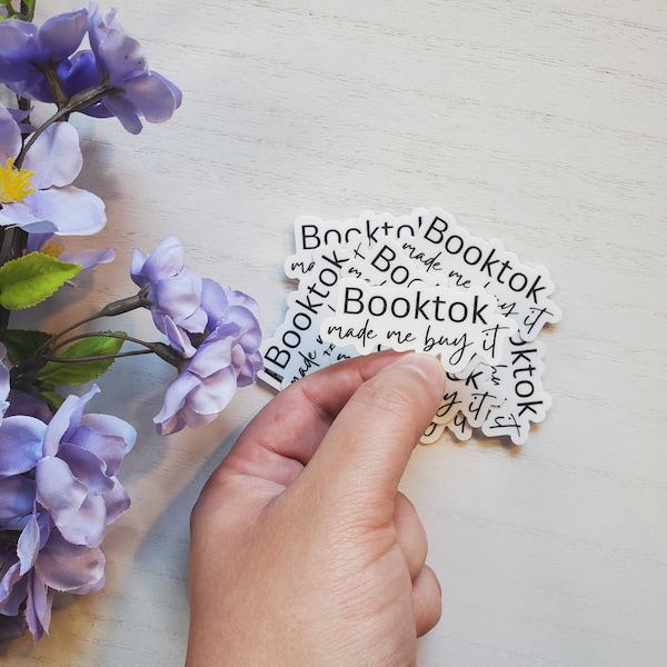 Booktok Made Me Buy It Sticker for Book Lover, Bookish, Kindle Sticker, Book Sticker, Bookish smut Romance Book Sticker, Bookish Gifts