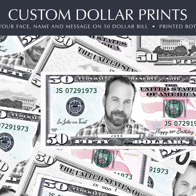 Custom Note Bill $50 Custom Bills - Etsy