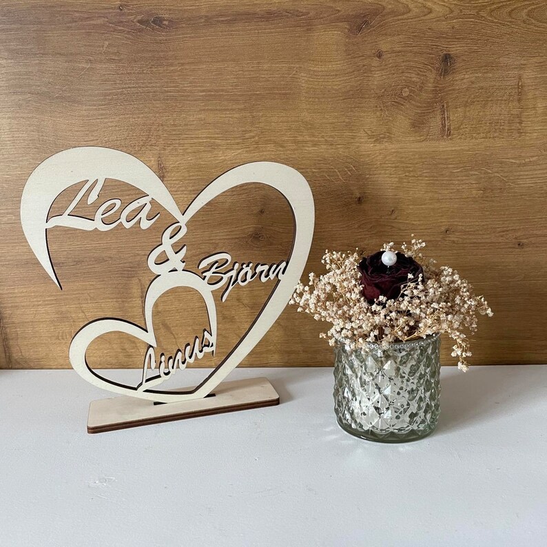 Hochzeits-Ornament Für Paare – Personalisierbarer Weihnachtsbaumanhänger „Just Married“