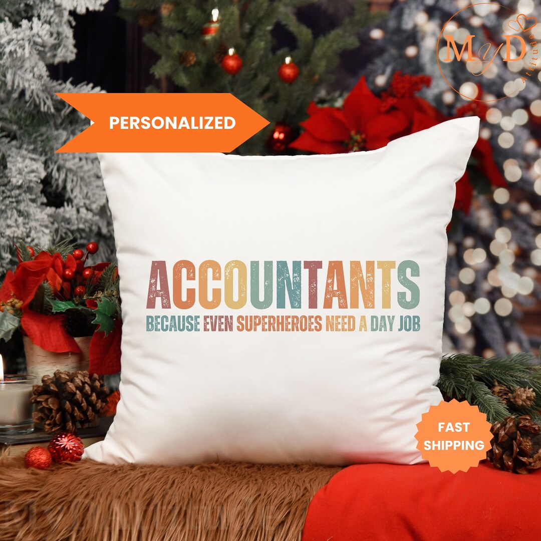 Funny Accountant Definition Pillow Gift for Him Her, Manager Bookeeper Coworker, Accounting