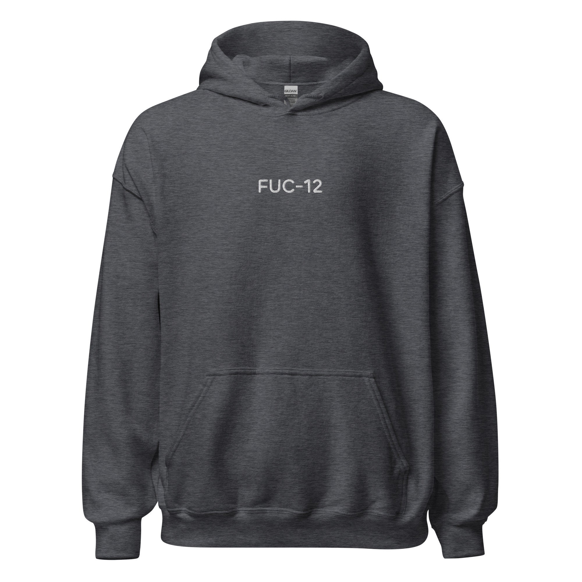 Fuc-12 Embroidery Hoodie Fuc-12 Hoodie Edgy Hoodie - Etsy