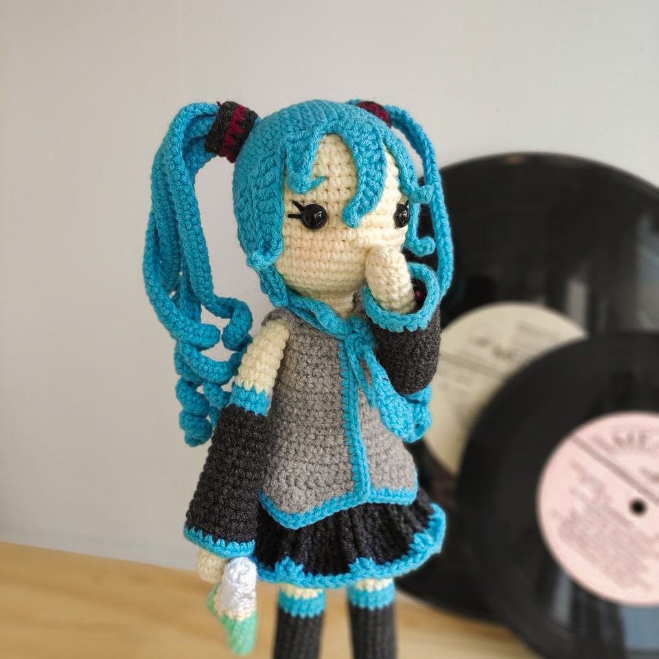 Hatsune Miku Crochet Miku Anime Crochet Doll Anime Crochet Etsy Australia