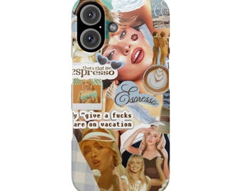 Sabrina Carpenter Short n Sweet Tour Phone Case, Collage Espresso Case, Please Please Phone, Gift for Her, Carpenters Merch, Juno