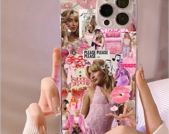 Sabrina Carpenter Pink Short n Sweet Tour Phone Case, Collage Espresso Case, Please Please Phone, Gift for Her, Carpenters Merch, Juno