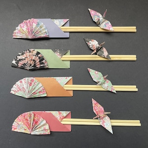 Origami chopsticks sleeves-set of 4 /wedding/party/Origami