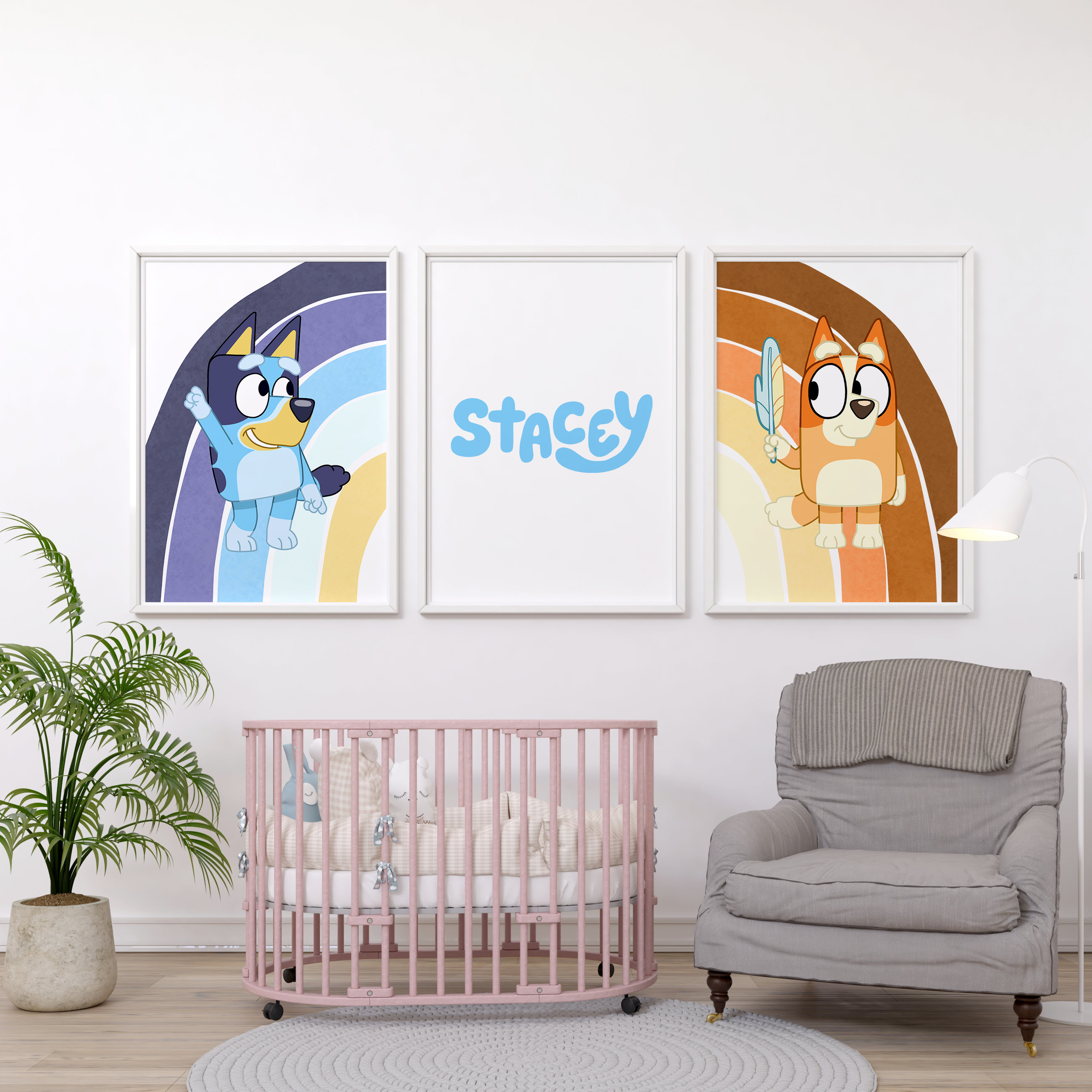 Bluey Nursery Decor Custom Made. Poster Image Picture for Etsy Australia