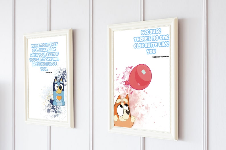 Bluey Nursery Decor Custom Made. Poster Image Picture for Etsy