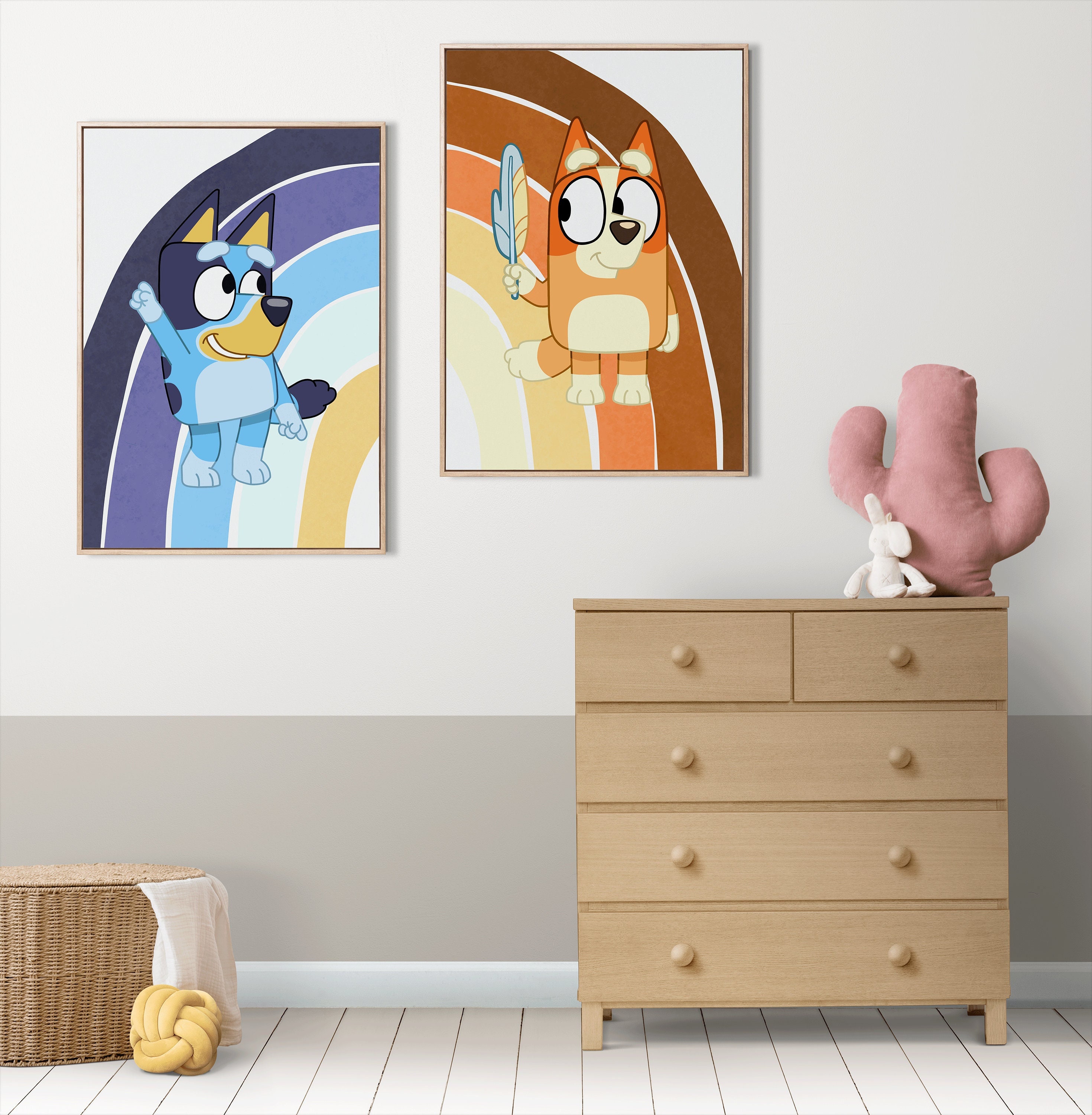 Bluey Nursery Decor Custom Made. Poster Image Picture for Etsy UK