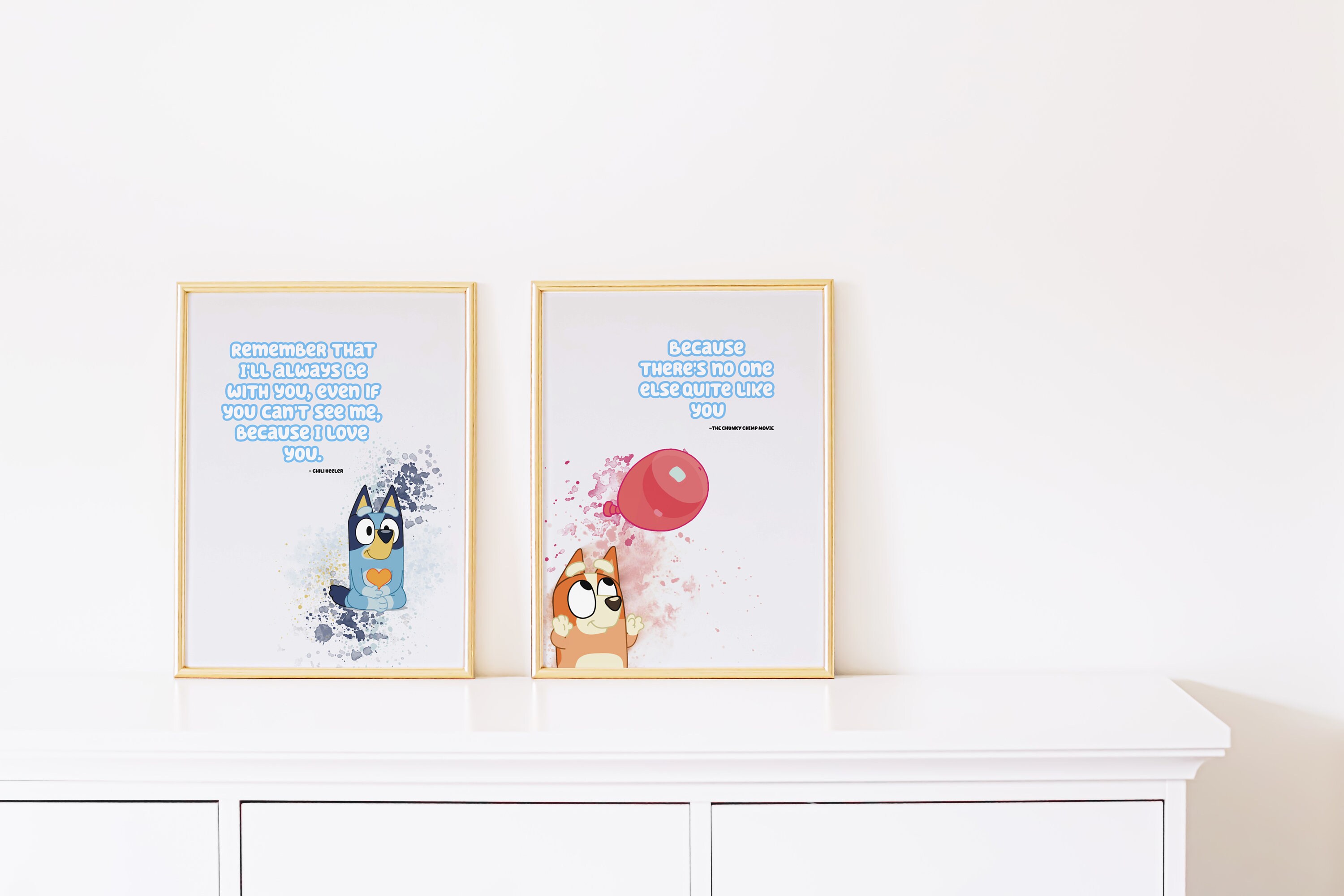 Bluey Nursery Decor Custom Made. Poster Image Picture for Etsy Ireland