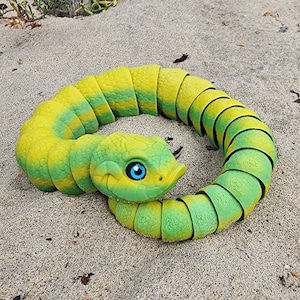 Hognose Snake Toy, Hand Made, Amazing Color Options, Articulated Fidget Toy, Unique Gift, Birthday Gift