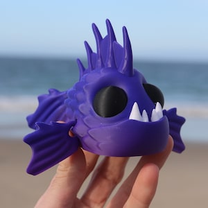 Deep Sea Fish Toy, Articulated, 3D Printed, Fidget Toy, Great Gift, Customizable Color