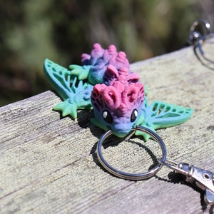 Butterfly Dragon Keychain - 3D Printed, Full Color - Fun Gift - Key Buddies - Unique Item - Articulated - Fidget Toy, Handmade