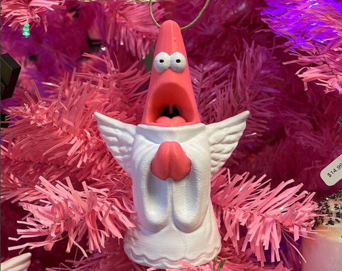 Patrick Star Angel Christmas Ornament, Spongebob, Fun Christmas Gift ...