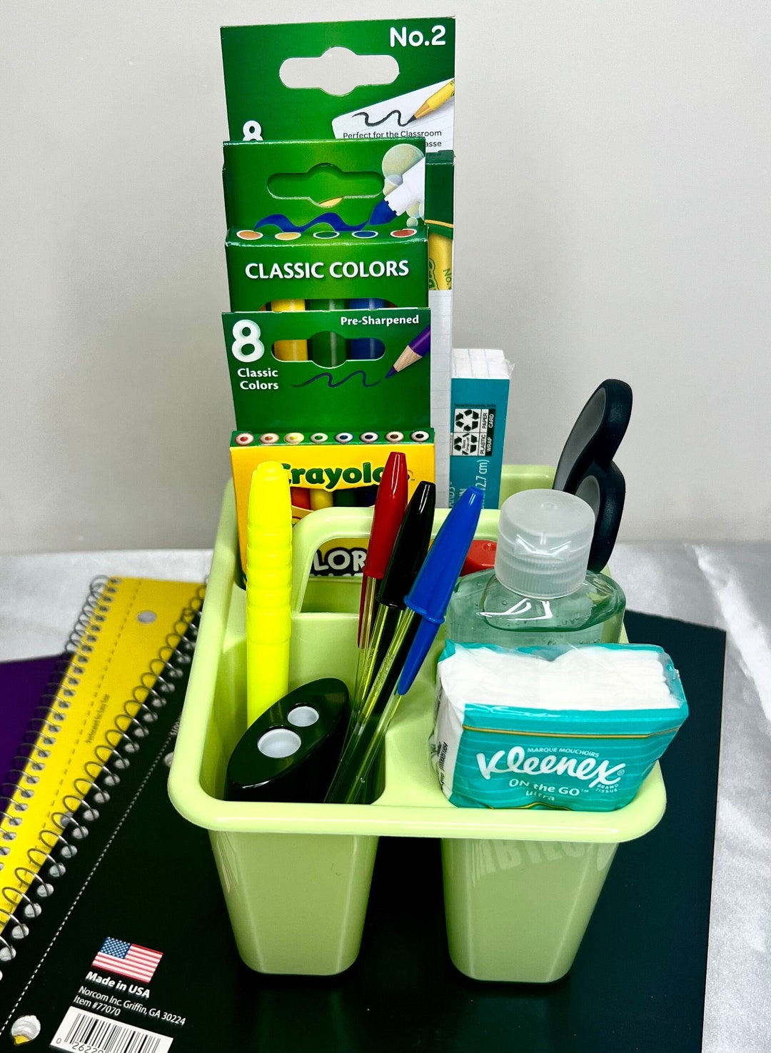 Back to School Caddy School Supplies Grades K5 First Day Etsy