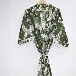 Wildly Stylish Cotton Kimono Robe - Perfect for Summer Nights and Bridesmaids, Boho Chic Animal Print Robe - A Cozy and Stylish Gift for Her