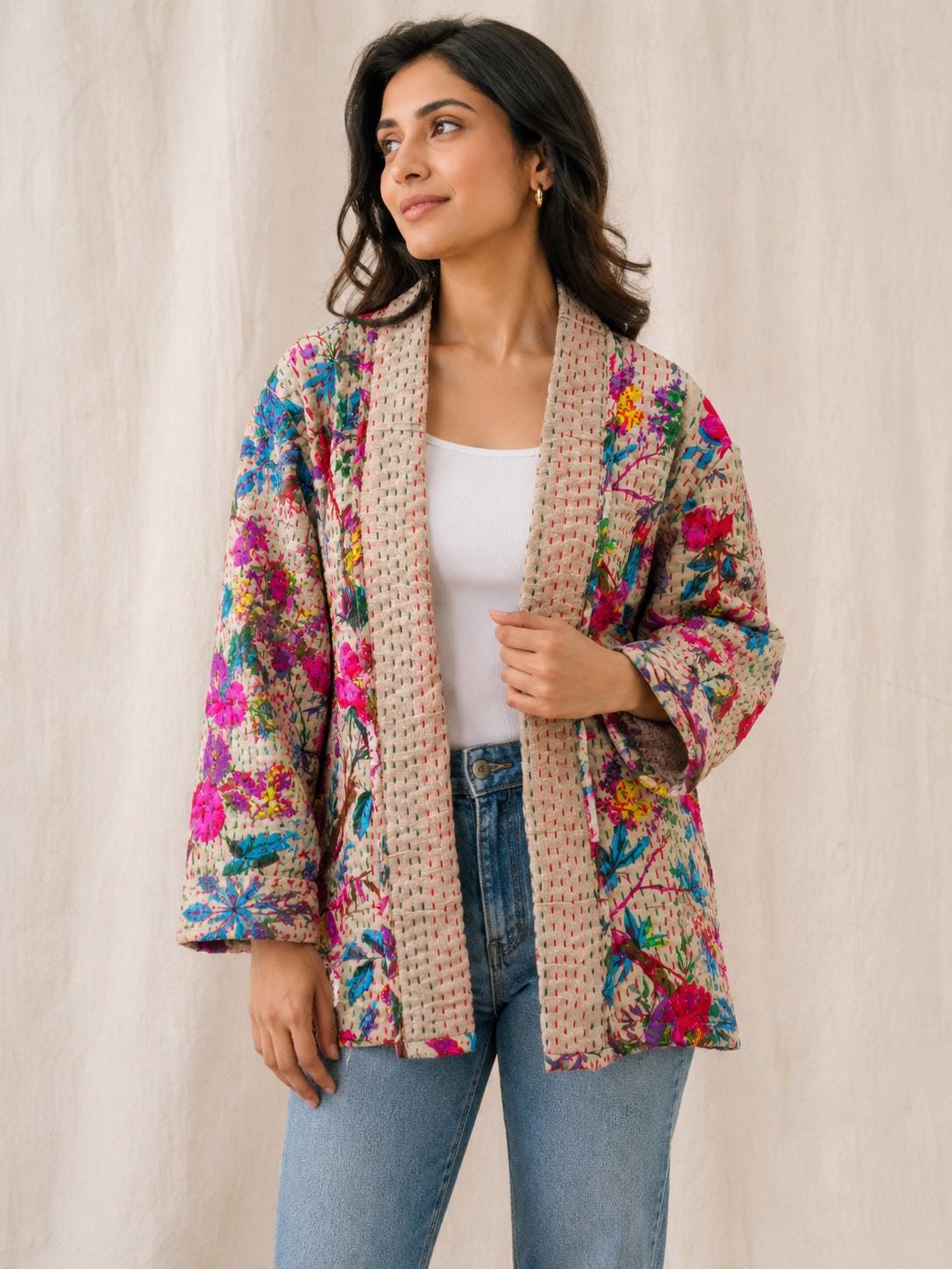 Kantha quilt jacket - Etsy 日本