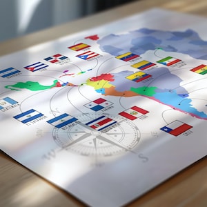 Spanish Speaking Countries Map, Hispanic Countries, Hispanic Heritage Month Bulletin Board, Hispanic Flags, Hispanic Countries flags image 4