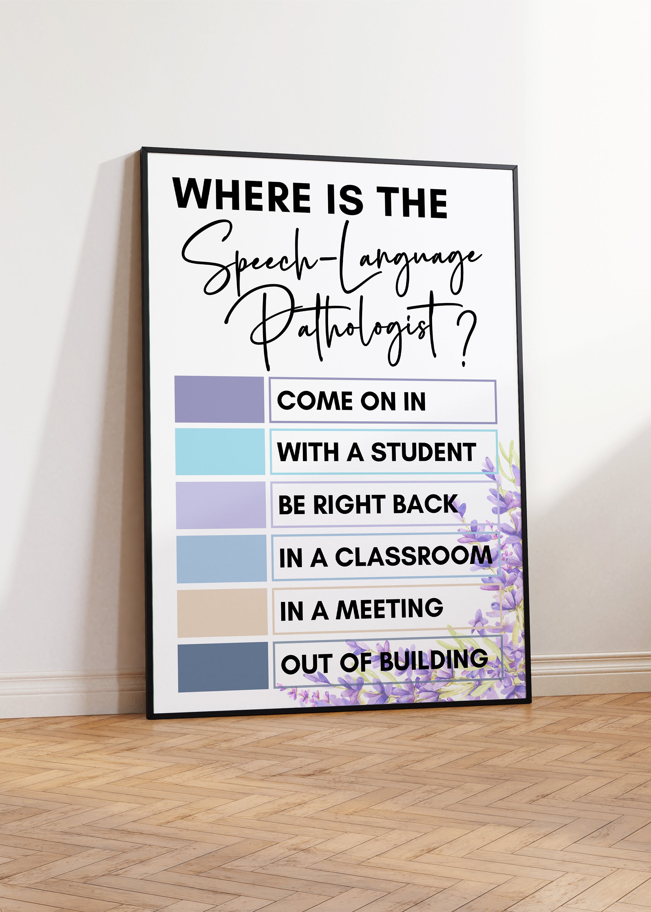 Where is the SLP Door Sign, Speech Language Pathologist Door Sign, SLP ...