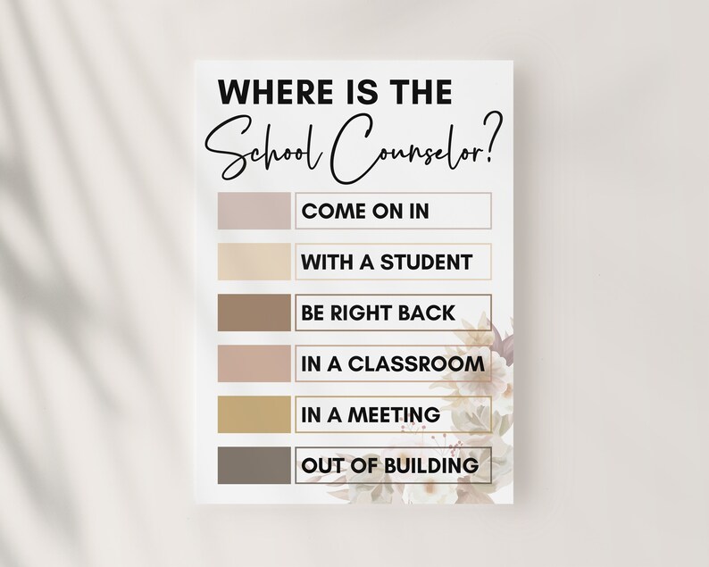 Where is School Counselor Door Sign, School Counselor Door Sign ...