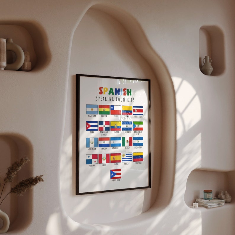 Spanish Speaking Countries Map, Hispanic Countries, Hispanic Heritage