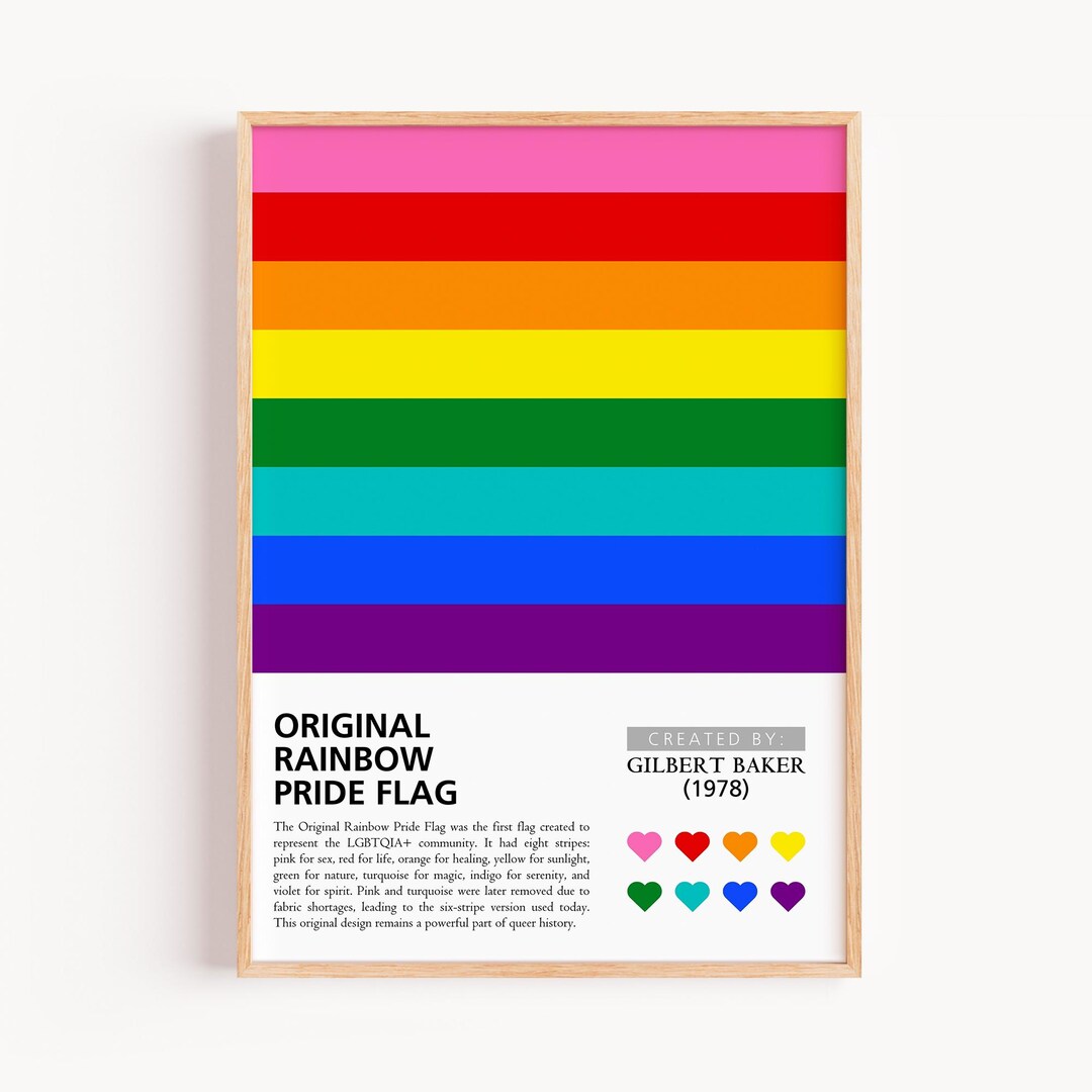 Pride Month Wall Art, Rainbow Pride Flags, LGBTQ History Month October ...