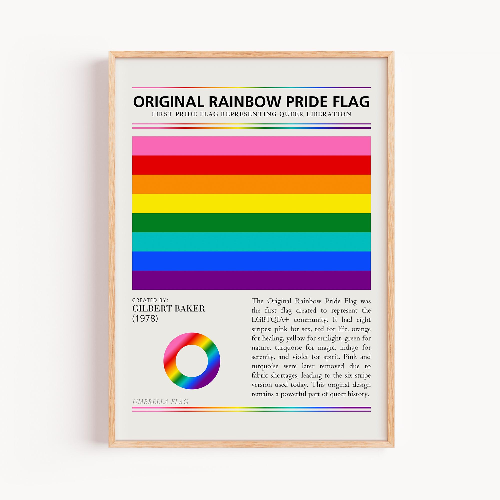 Pride Month Wall Art, Rainbow Pride Flags, LGBTQ History Month October ...